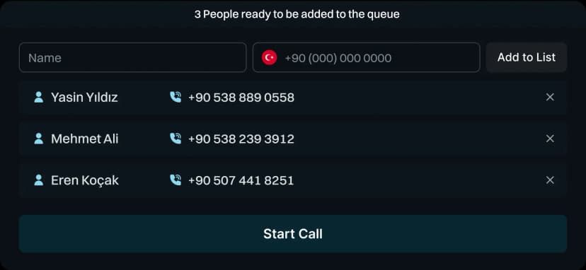 Start Call